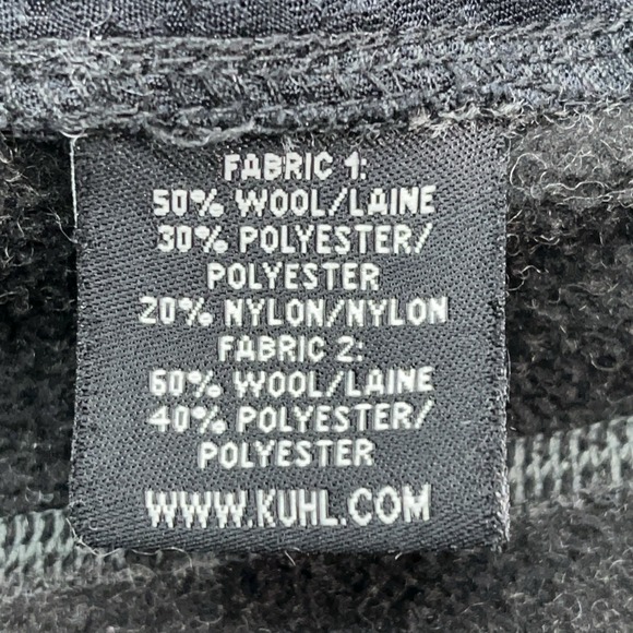 Kuhl Kozet Full Zip Jacket Womens L Wool Blend Sherpa White Gray Hiking Gorpcore - Picture 6 of 10